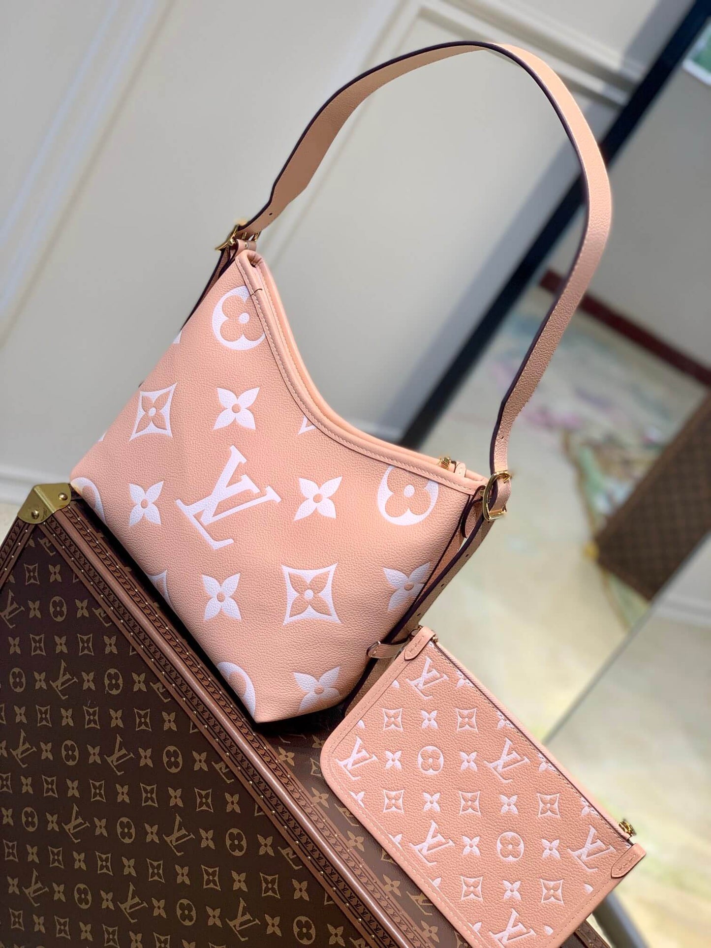 M46298 CarryAll Monogram Empreinte 29cm pink