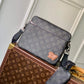 M46340 TRIO MESSENGER Damier Spray 25CM blue