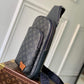 M46344 AVENUE SLING BAG MM Damier Graphite 20cm black