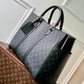 M46451 Sac Plat 24H Sac Plat 44CM Monogram Eclipse coated canvas black