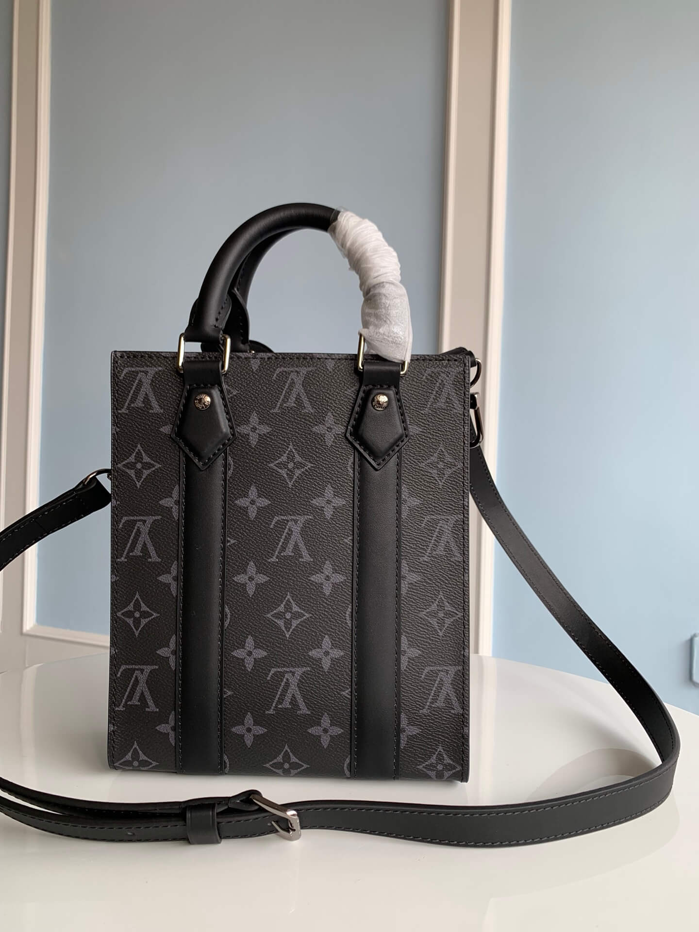 M46453 SAC PLAT mini Handbag Monogram Chess 19cm black