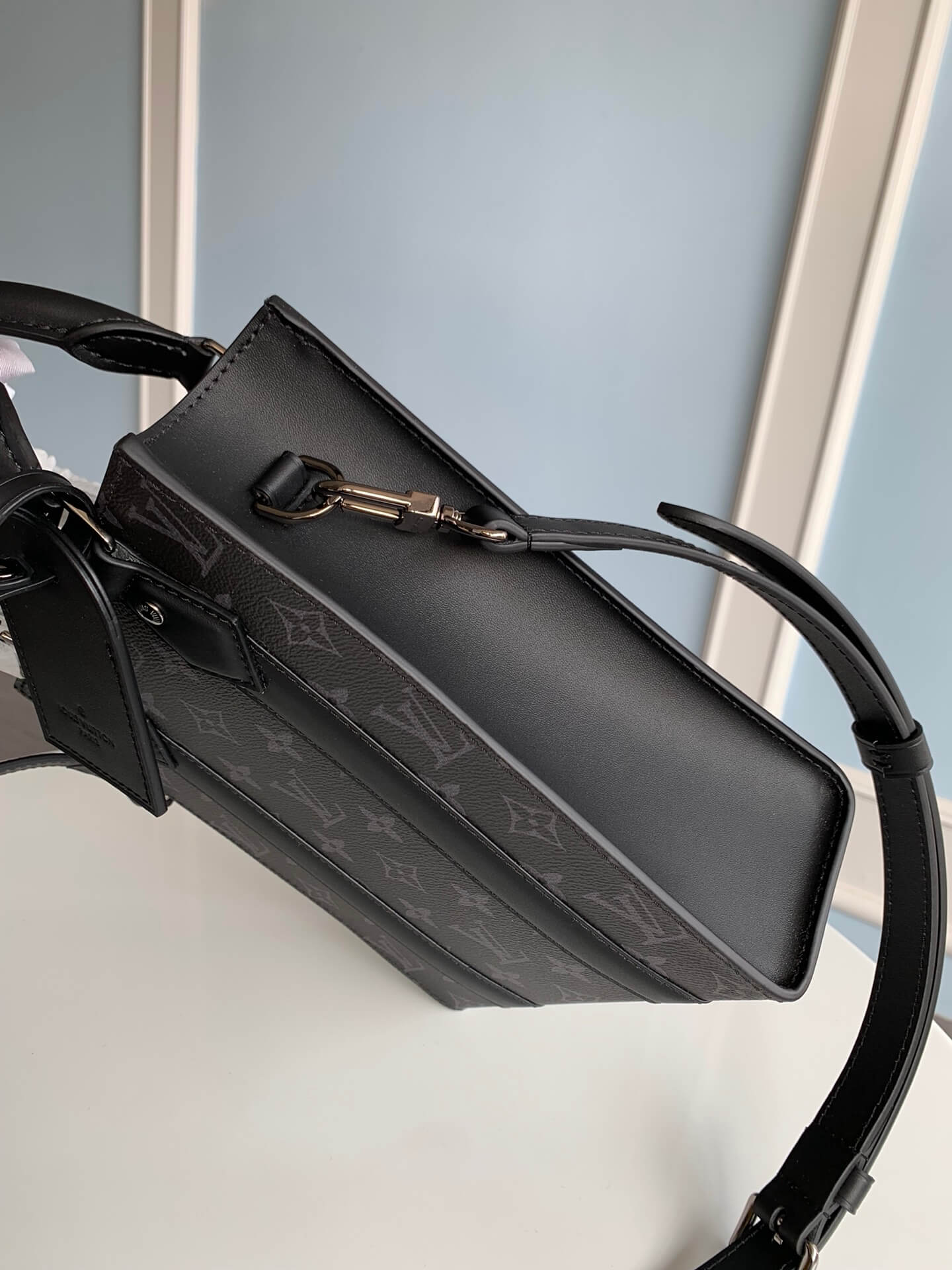 M46453 SAC PLAT mini Handbag Monogram Chess 19cm black