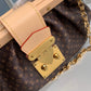 M46544 Monogram Clutch Handbag 28cm Monogram coated canvas