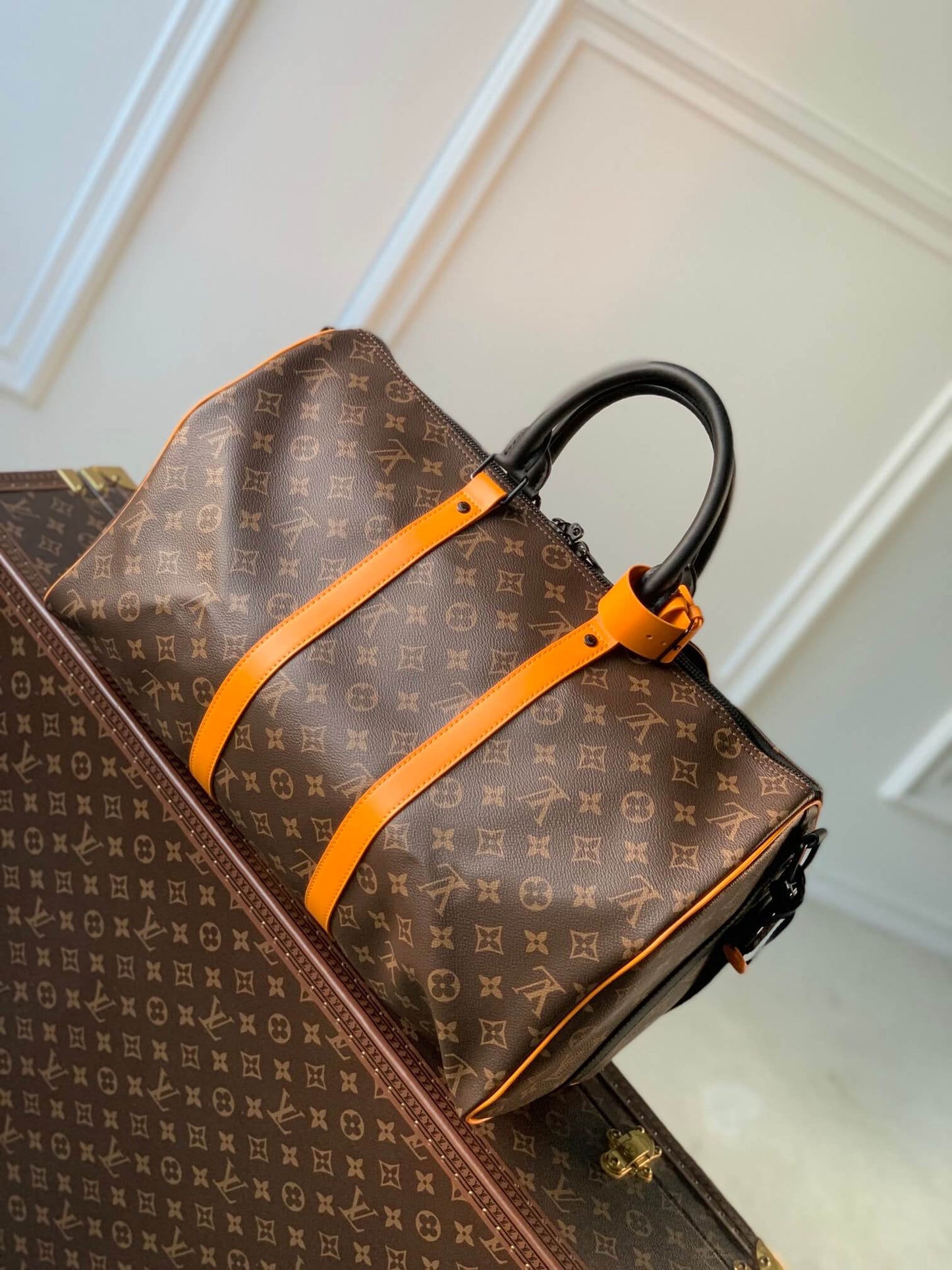 m46703 KEEPALL BANDOULIÈRE 45cm Monogram Macassar