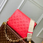 M57790 Coussin Monogram PM 26cm red Female bag All leather