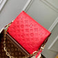 M57790 Coussin Monogram PM 26cm red Female bag All leather