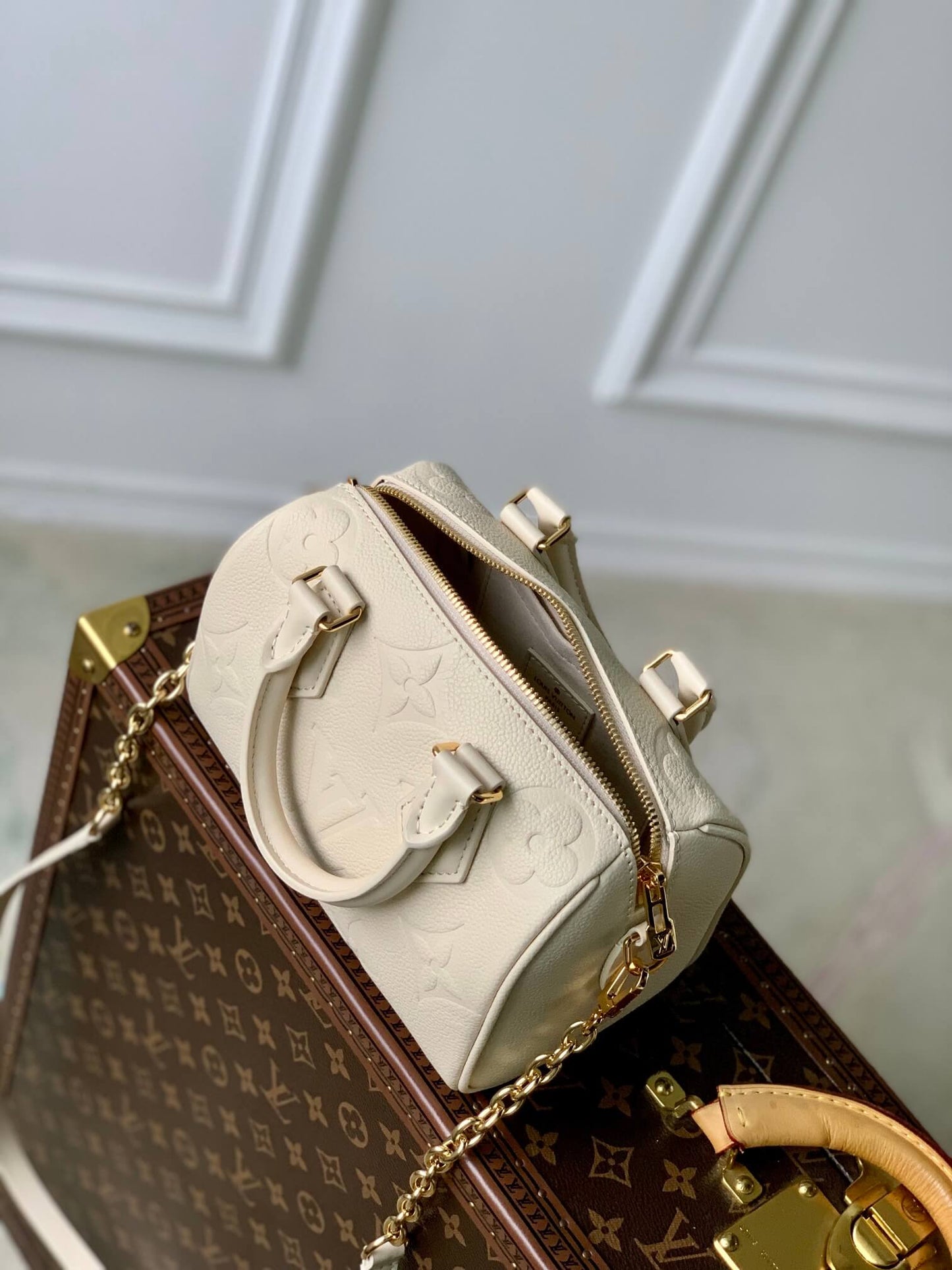 M58953 SPEEDY BANDOULIÈRE 20.5CM milk white Handbag