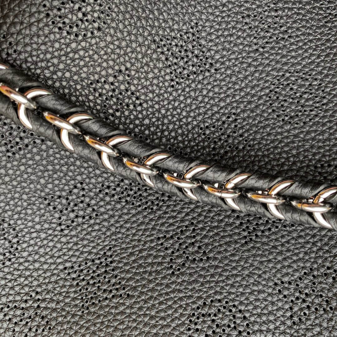 M59200 BELLA TOTE monogram 32cm black Soft perforated cowhide