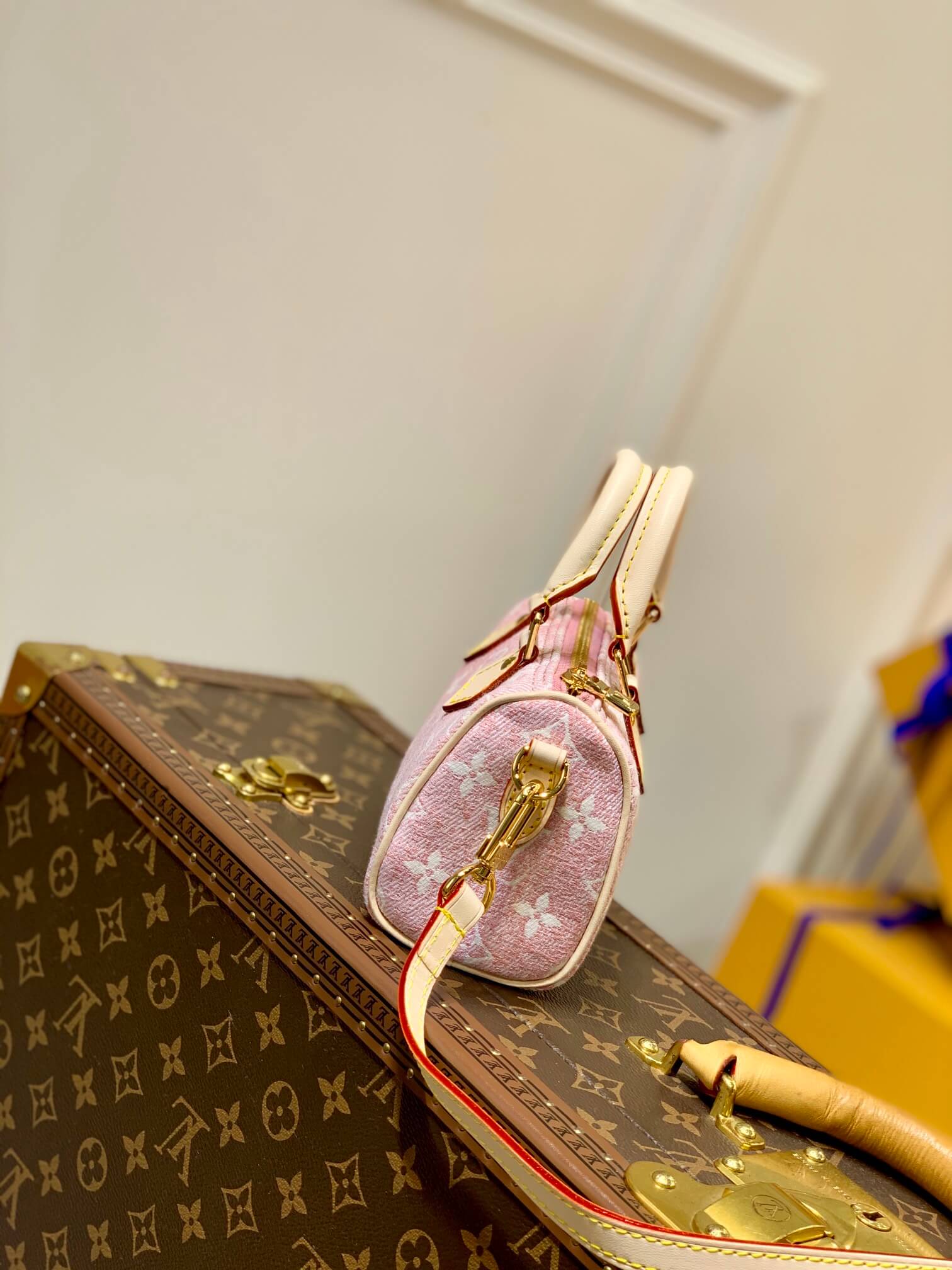 M81213 Pink Jeans Nano Speedy Monogram 16cm