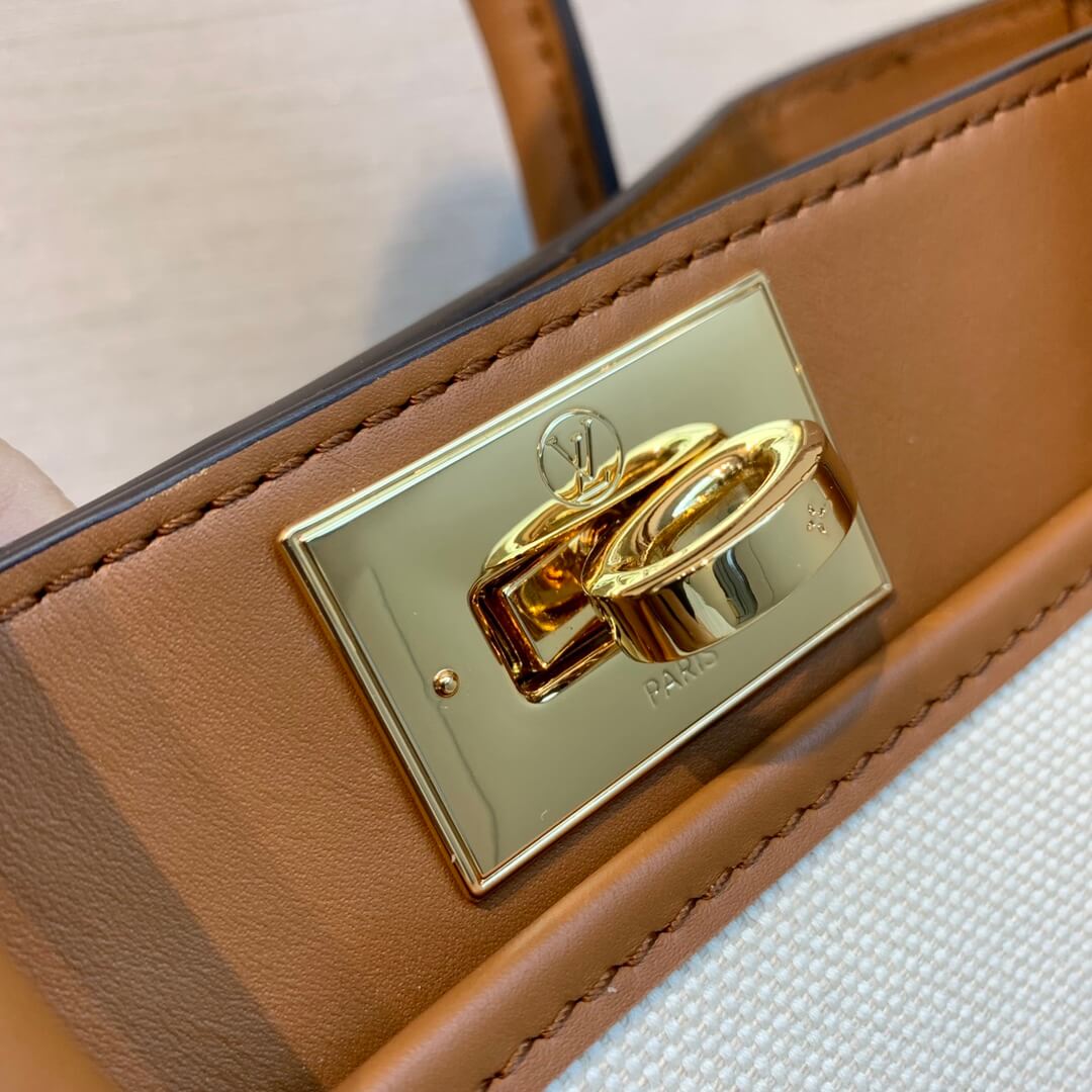 M95505 ON MY SIDE PM Monogram 25cm white brown