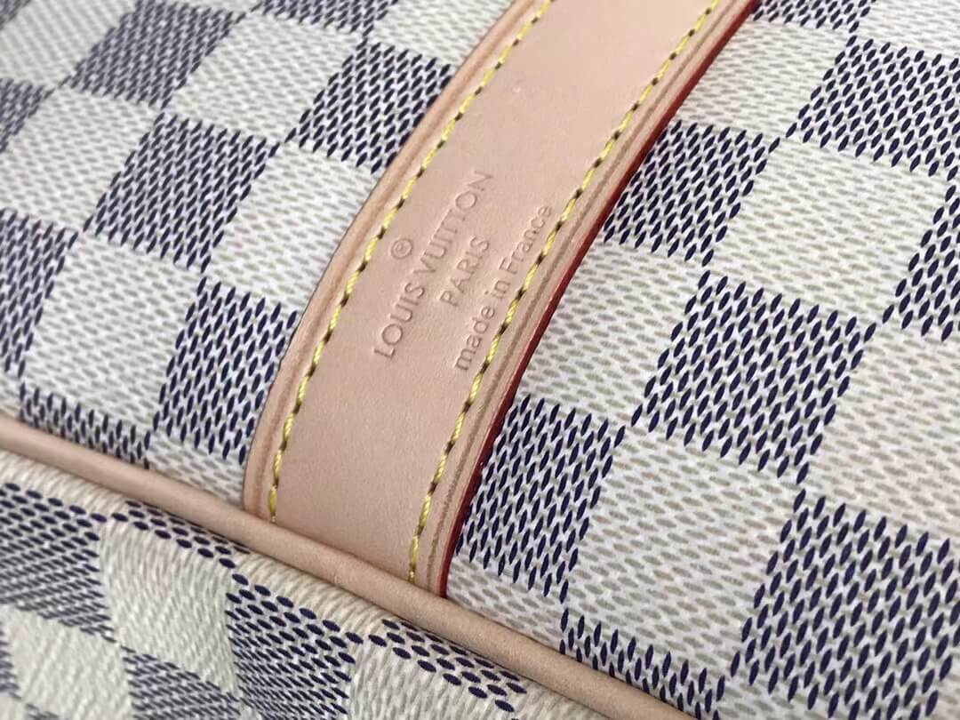 N48223 Keepall Triangle BANDOULIÈRE 50 Tuffetage white damier COWHIDE REAL LEATHER