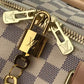 N48223 Keepall Triangle BANDOULIÈRE 50 Tuffetage white damier COWHIDE REAL LEATHER