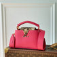 N81209 Capucines BB Taurillon 21cm rose red