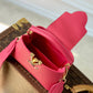 N81209 Capucines BB Taurillon 21cm rose red