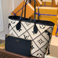 M46039 Neverfull MM Monogram Malletage Empreinte white Tote