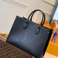 M45595 OnTheGo MM Monogram Empreinte leather black Giant Monogram
