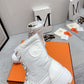 HERMES FRESH ANKLE BOOTS WHITE
