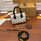 M46088 Speedy Bandouliere 20 Bag ROSE BLACK WHITE