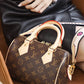 M45957 Speedy Bandouliere 20 Bag monogram real leather trim