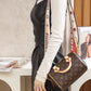 M45957 Speedy Bandouliere 20 Bag monogram real leather trim