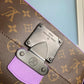 M46246 S LOCK MESSENGER Monogram Macassar purple man bag Sac Plat shoulder bag