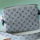 LV Outdoor Messenger Bag Monogram/Taiga Gunmetal Grey For Men, Bags, Shoulder And Crossbody Bags 10.2in/26cm LV M30830