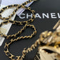 Chanel Evening Flap Small Gold Bag For Women 12cm/4.5in