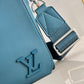 LV Messenger Grain Blue For Men, Bags, Shoulder And Crossbody Bags 11in/28cm LV M59327