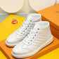 BL - LUV HIgh Top Metal White Sneaker