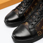 BL - LUV High BLnogram Brown Boot Sneaker