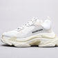 BL - Bla Triple S Pure White Sneaker