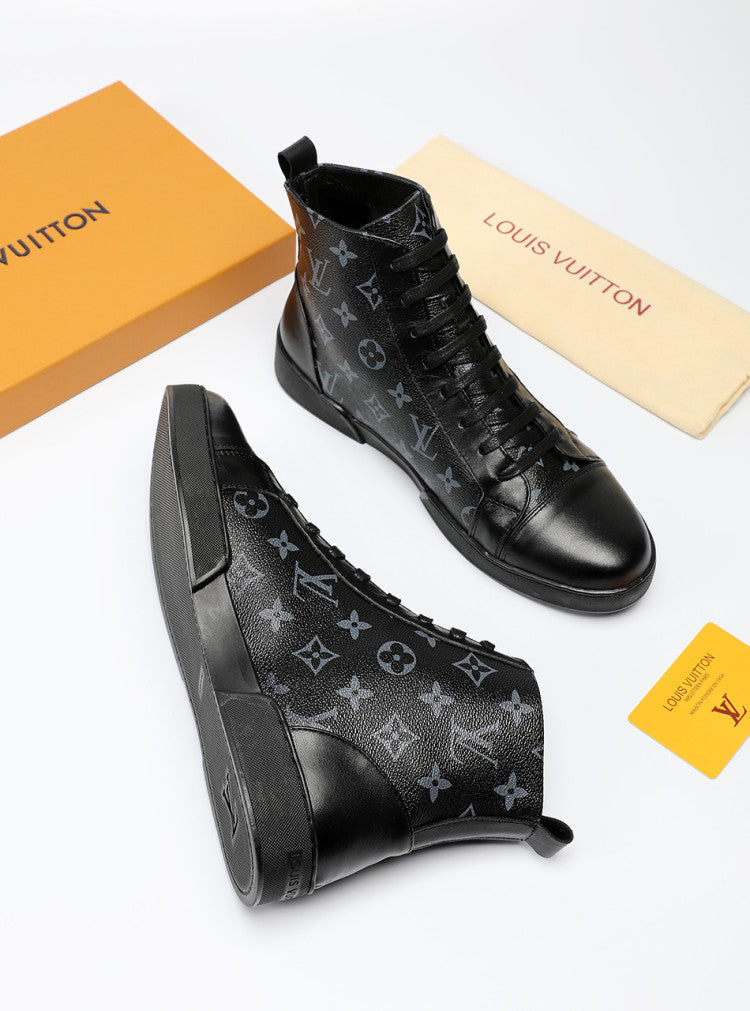 BL - LUV High BLnogram Black Boot Sneaker
