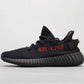 BL - Yzy 350 Black And Red Sneaker