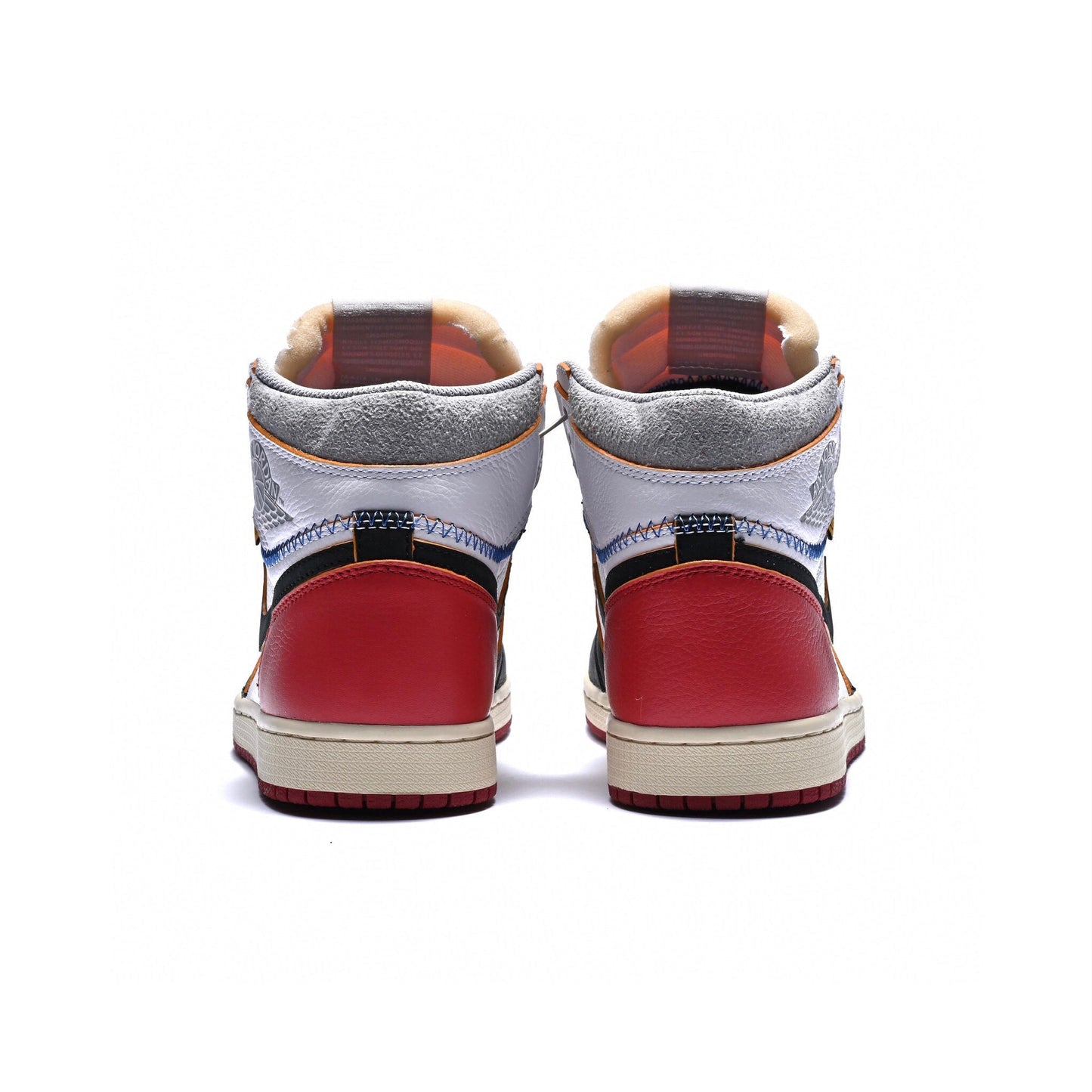 BL - Union x AJ1 High white and red stitching