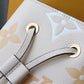 LV NeoNoe BB Bucket Bag Monogram Empreinte Cream/Saffron For Women, Women’s Bags, Shoulder Bags 7.9in/20cm LV M45716