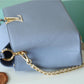 LV Capucines MM Taurillon Light Blue/ Beige For Women, Women’s Bags, Shoulder And Crossbody Bags 12.4in/31.5cm LV 