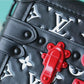 LV Petite Malle Embossed And Foamed Black/ White For Women,  Shoulder And Crossbody Bags 7.9in/20cm LV M59638