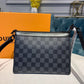 LV Triangle Messenger Damier Graphite Canvas For Men, Bags 8.9in/23.5cm LV M54330
