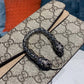 gg Dionysus Super Mini Bag Emerald gg Supreme Canvas Made Using An Earth-Conscious Process With Taupe Detail For Women 6.5in/16.5cm gg ‎476432 KHNRN 8642