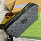 gg Shoulder Bag With Interlocking G Black gg Supreme Canvas For Women  9.6in/24.5cm gg 703468 92THF 1000