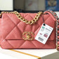 CHL 19 Handbag 26cm PiNike For Women AS1160