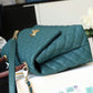 ChanelLarge Flap Bag With Top Handle Teal For Women, Women’s Handbags, Shoulder And Crossbody Bags 11in/28cm A92991