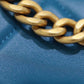 CHL 19 WOC Flap Bag 20cm Goatskin Leather Spring/Summer Act 1 Collection, Blue