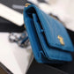 CHL 19 WOC Flap Bag 20cm Goatskin Leather Spring/Summer Act 1 Collection, Blue