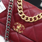 CHL 19 Handbag 26cm Bordeaux For Women AS1160