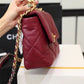 CHL 19 Handbag 26cm Bordeaux For Women AS1160
