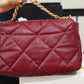 CHL 19 Handbag 26cm Bordeaux For Women AS1160