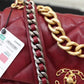 CHL 19 Handbag 26cm Bordeaux For Women AS1160
