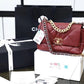 CHL 19 Handbag 26cm Bordeaux For Women AS1160