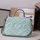 gg Marmont Mini Top Handle Bag Mint Green For Women 8.3in/21cm gg
